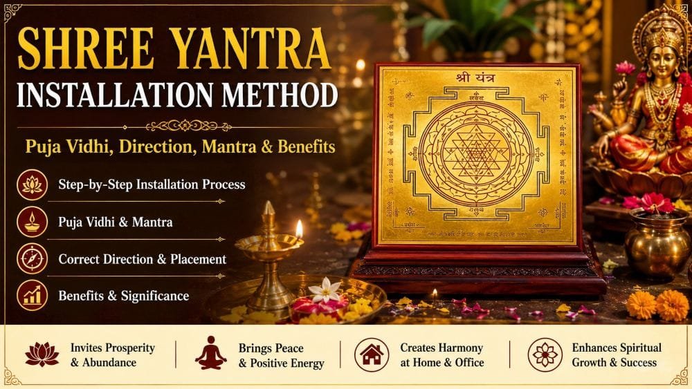 Shree Yantra placing method with Puja Vidhi, correct direction, mantra and spiritual benefits
