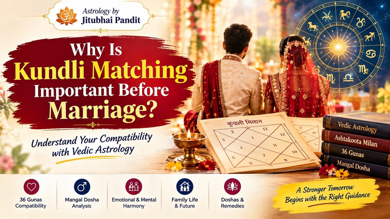 Kundli matching and horoscope compatibility for marriage in Vedic astrology-1